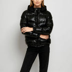 Quilted Jacket Hooded Lightweight Insulated Pockets Plus Size
