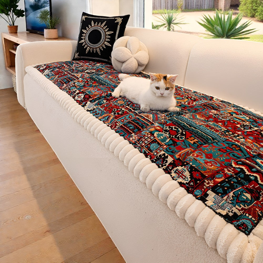 Quilted Microfiber Non-Slip Sofa Cover