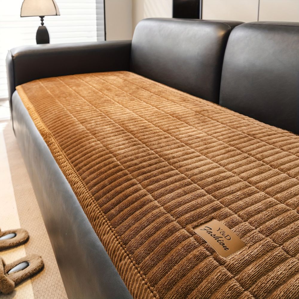 Quilted Sofa Cover Microfiber Pet Protection Machine Washable