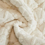 Quilted Sofa Cover Sherpa Microfiber & Non-Slip Backing