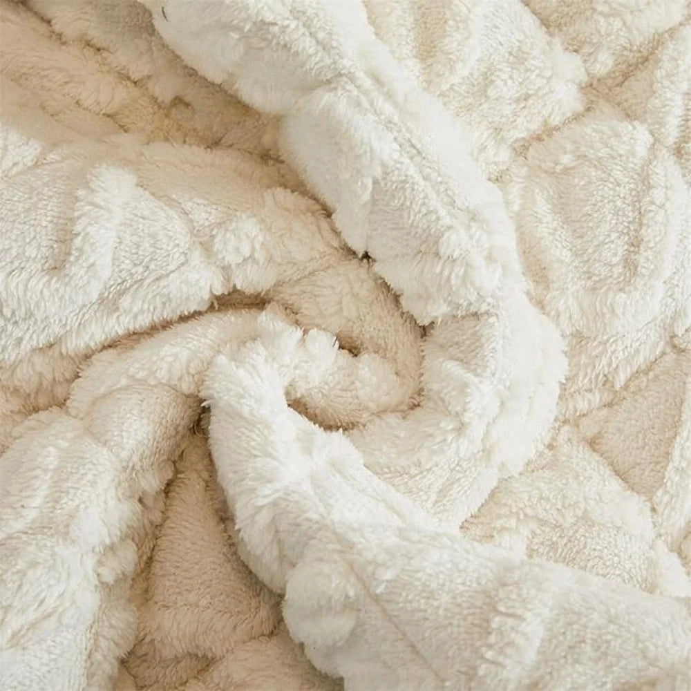 Quilted Sofa Cover Sherpa Microfiber & Non-Slip Backing