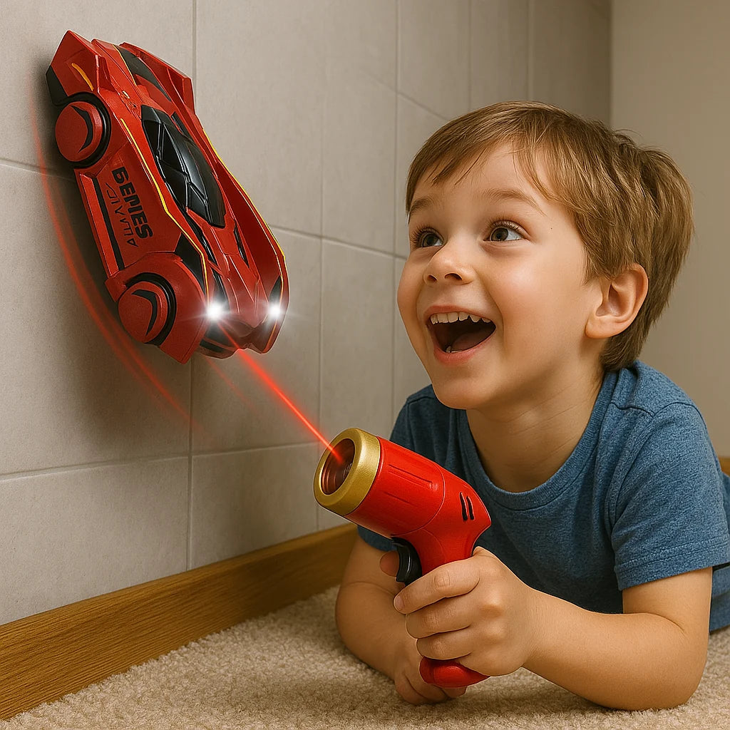 RC Car Wall & Ceiling Vacuum Grip Laser Steering