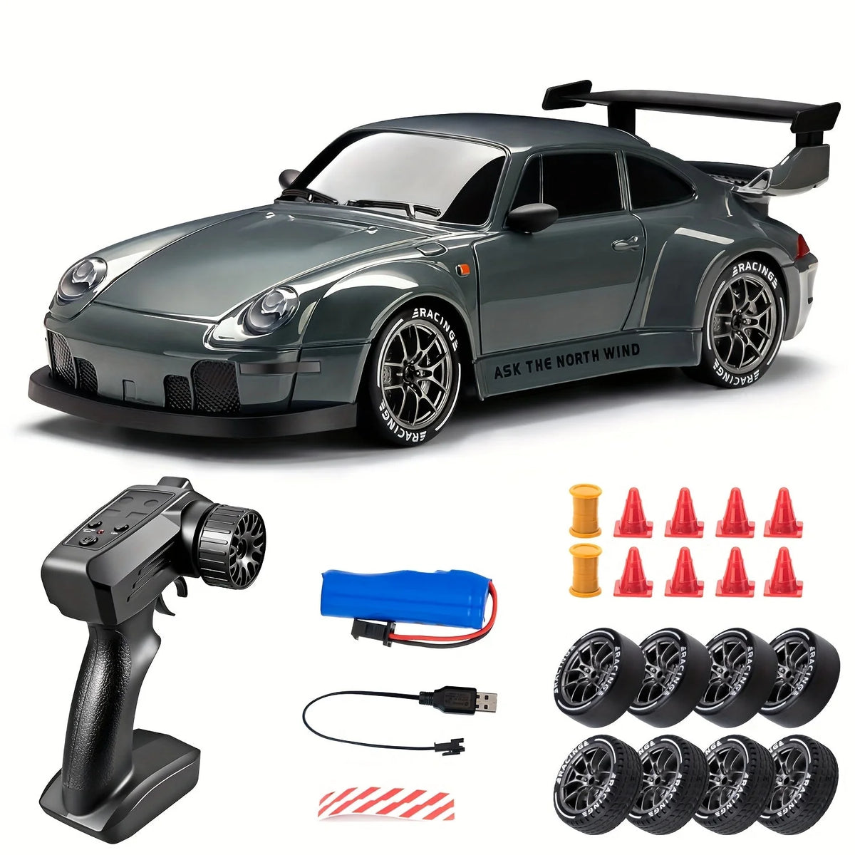 RC Drift Car 1:24 4WD Illuminated Wheels