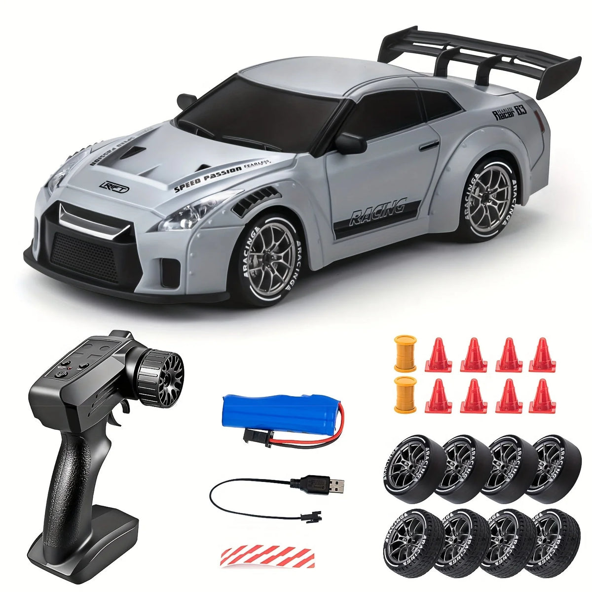 RC Drift Car 1:24 4WD Illuminated Wheels