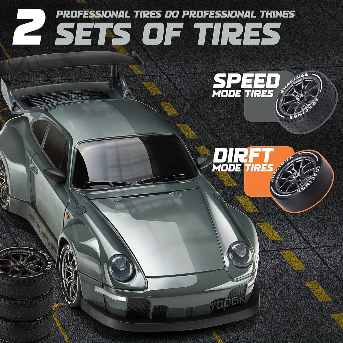 RC Drift Car 1:24 4WD Illuminated Wheels