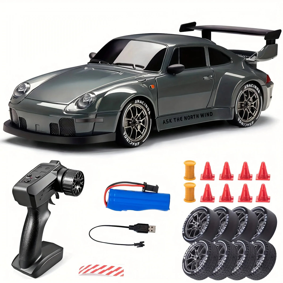 RC Drift Car 1:24 4WD Illuminated Wheels