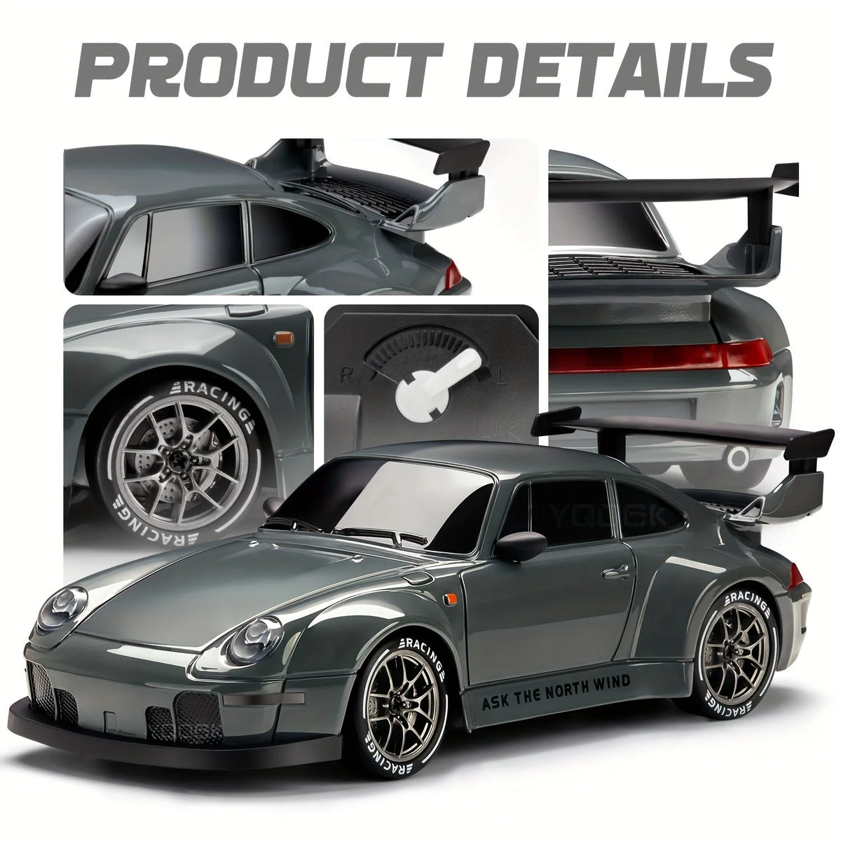 RC Drift Car 1:24 4WD Illuminated Wheels