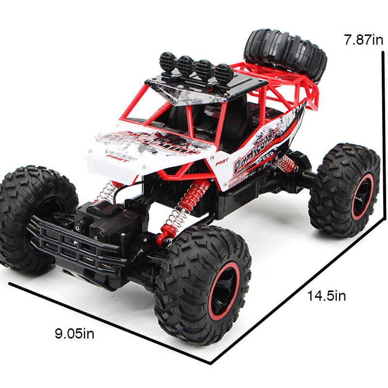 RC Monster Truck 4WD Shock-Absorbing Suspension & All-Terrain Tires