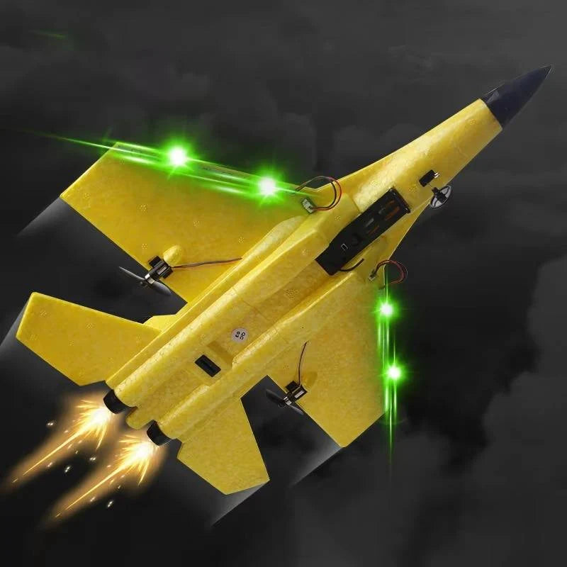 RC Plane Gyro-Stabilized Dual Motors Impact-Resistant Foam