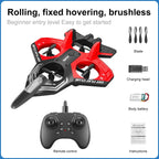 RC Plane One-Button Takeoff & Landing Gyro-Stabilized Crash-Resistant Foam