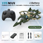 RC Plane One-Button Takeoff & Landing Gyro-Stabilized Crash-Resistant Foam