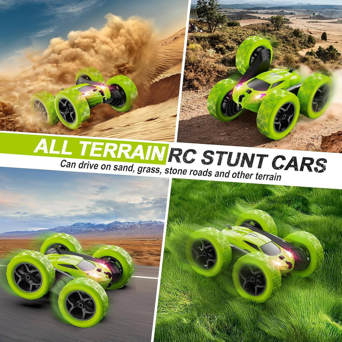 RC Stunt Car 4WD Rechargeable 90-Min Runtime