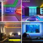 RGB LED Light Strip Cuttable Color-Changing 44-Key Remote