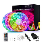 RGB LED Light Strip Cuttable Color-Changing 44-Key Remote