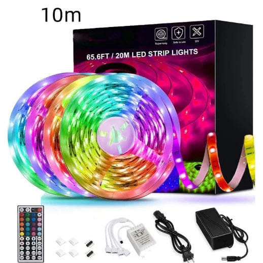 RGB LED Light Strip Cuttable Color-Changing 44-Key Remote