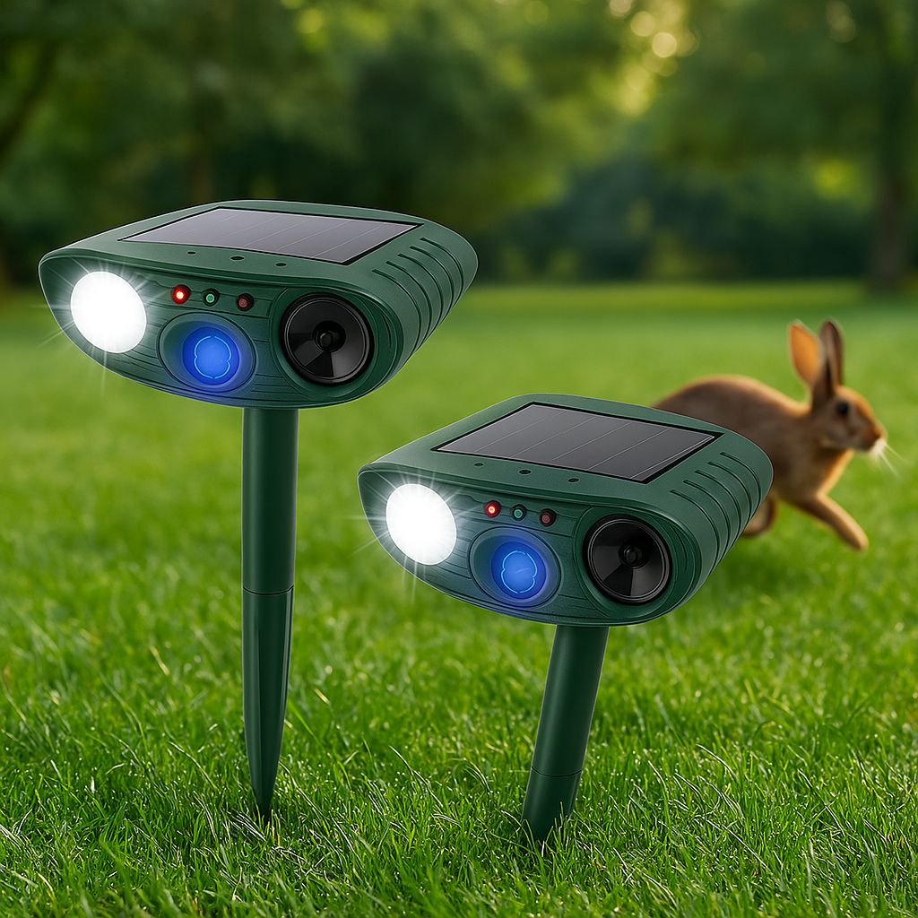 Rabbit Repeller Solar Ultrasonic Flashing Lights