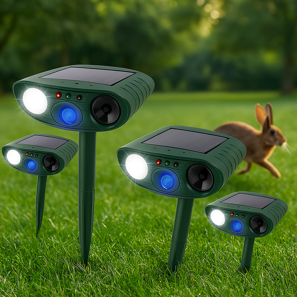 Rabbit Repeller Solar Ultrasonic Flashing Lights