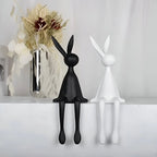 Rabbit Sculpture Minimalist Resin Two Sizes