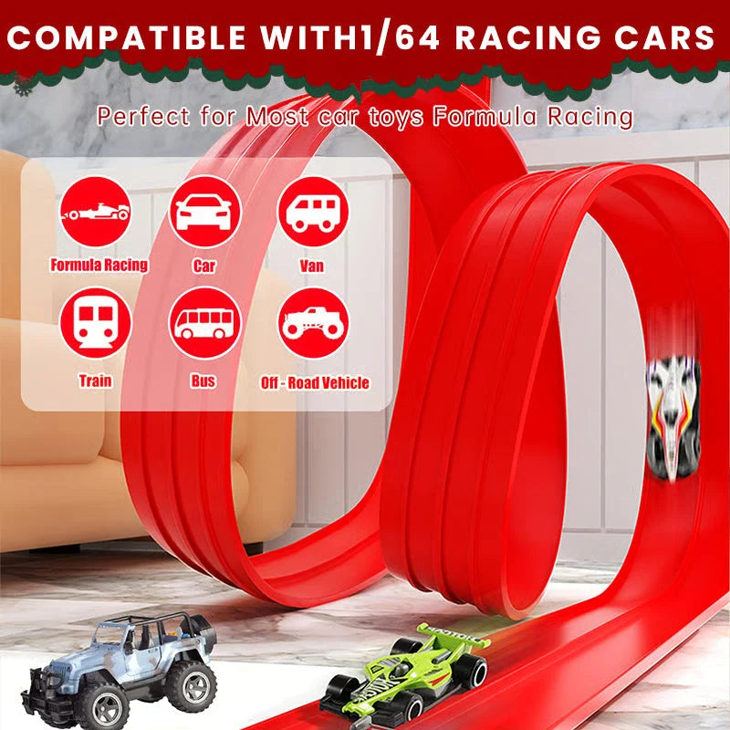Race Track Dual-Track 5m 4 Metal Cars