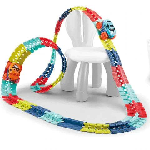 Race Track Playset Flexible 46 Piece Set & Car