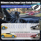 Radar Detector Solar-Powered Wireless Laser & Radar