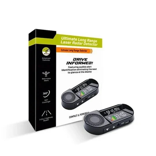 Radar Detector Solar-Powered Wireless Real-Time Laser & Radar