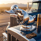 Radiator Emblem Chrome-Plated Pin-Mount Rubber Base
