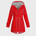 Rain Jacket Full-Length Waterproof Adjustable Hood