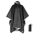 Rain Parka 3-In-1 Waterproof Ripstop Nylon Packable Pouch