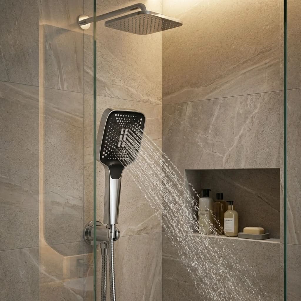 Rain Shower Head High-Pressure 3-Mode Full Coverage