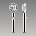 Rain Shower Head Turbo High-Pressure Adjustable Spray Water-Saving