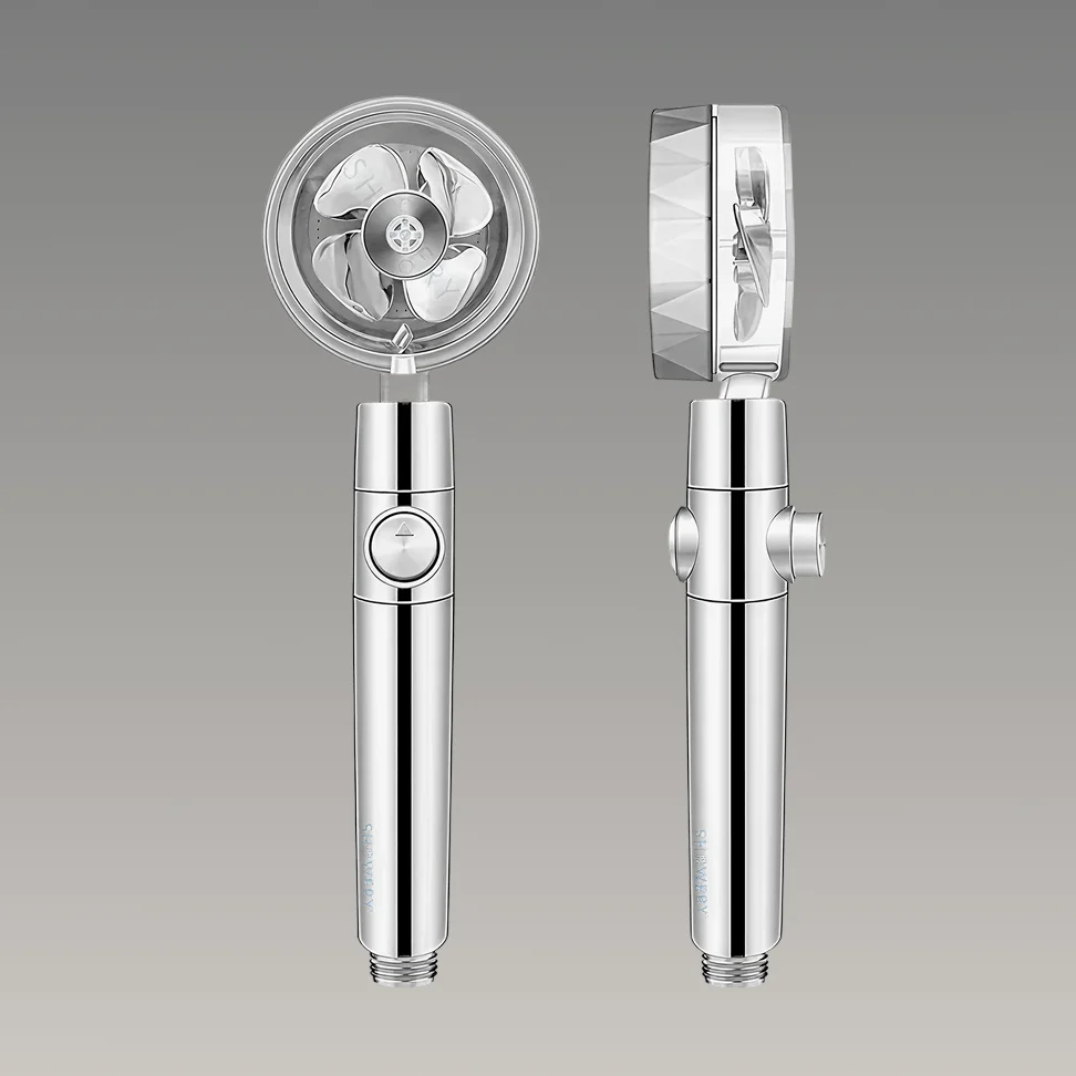 Rain Shower Head Turbo High-Pressure Adjustable Spray Water-Saving