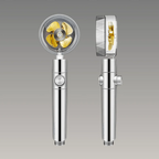 Rain Shower Head Turbo High-Pressure Adjustable Spray Water-Saving