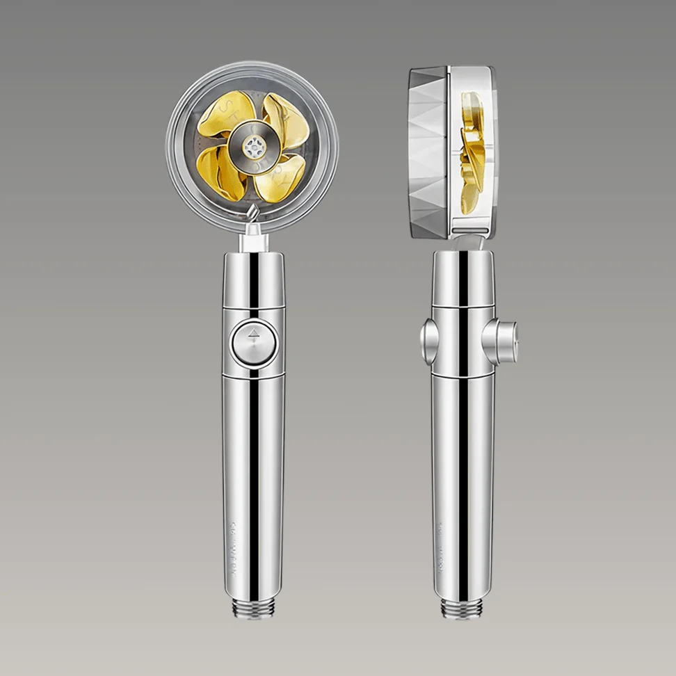 Rain Shower Head Turbo High-Pressure Adjustable Spray Water-Saving