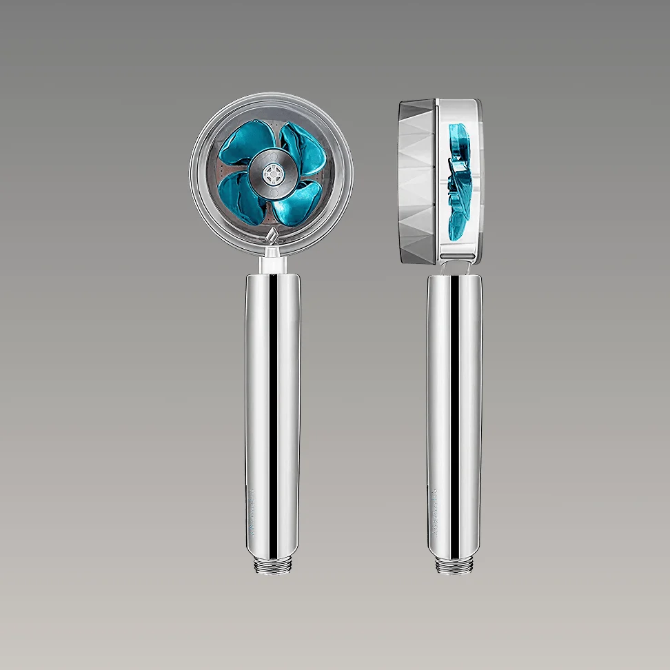 Rain Shower Head Turbo High-Pressure Adjustable Spray Water-Saving