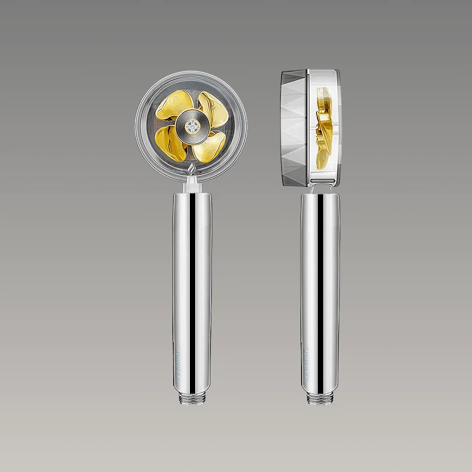 Rain Shower Head Turbo High-Pressure Adjustable Spray Water-Saving
