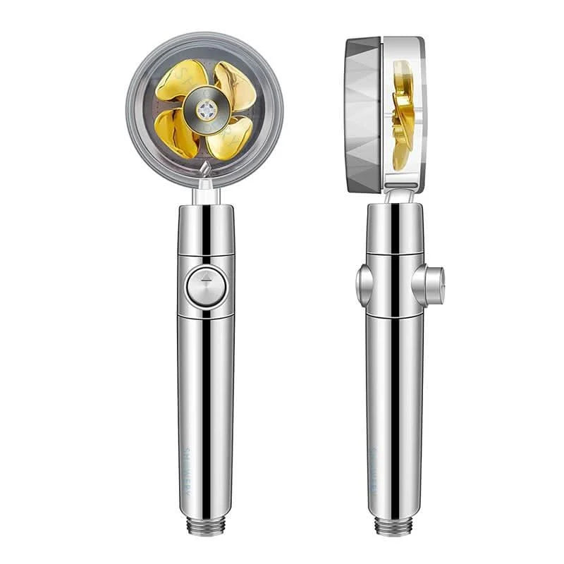 Rain Shower Head Turbo High-Pressure Adjustable Spray Water-Saving