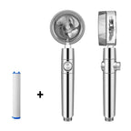 Rain Shower Head Turbo High-Pressure Adjustable Spray Water-Saving