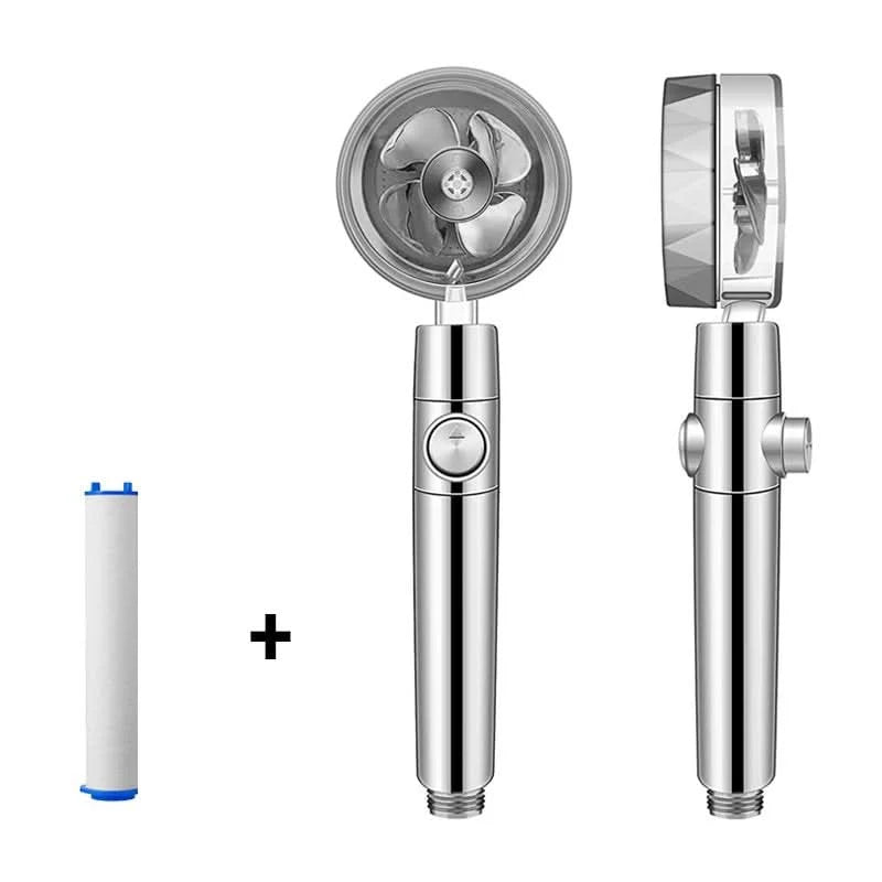 Rain Shower Head Turbo High-Pressure Adjustable Spray Water-Saving