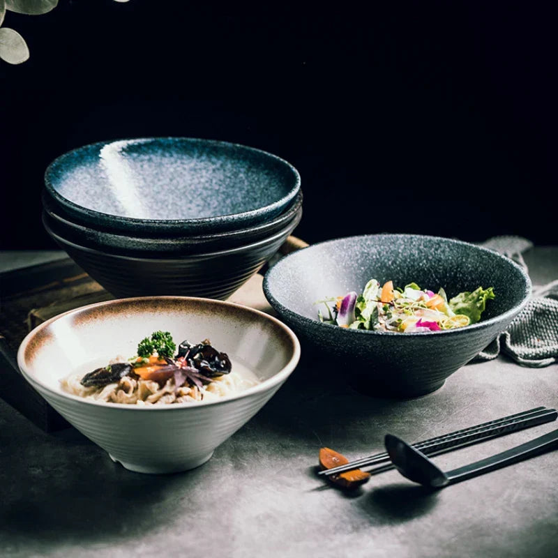Ramen Bowl Handmade Ceramic 18 cm Dishwasher & Microwave Safe