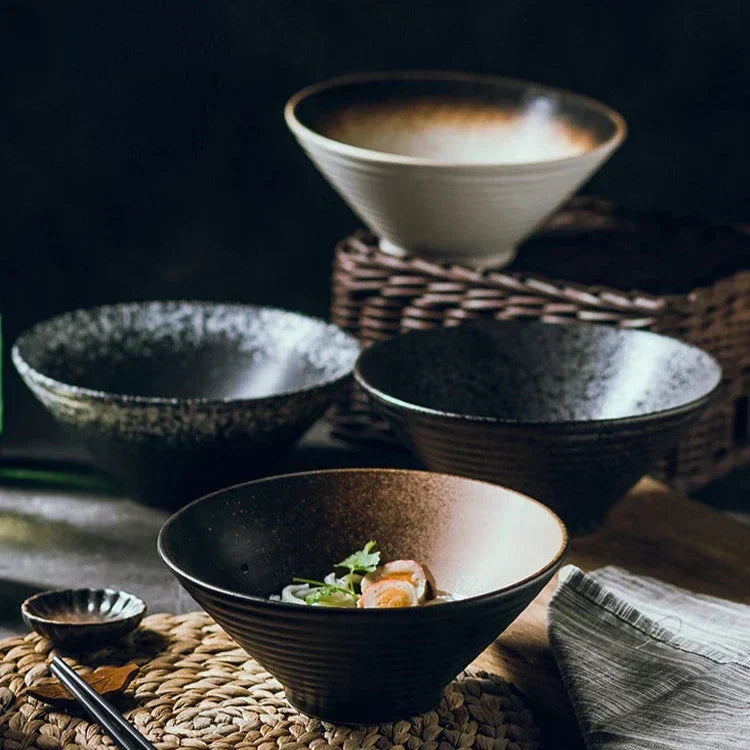 Ramen Bowl Handmade Ceramic 18 cm Dishwasher & Microwave Safe