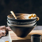 Ramen Bowl Handmade Ceramic 18 cm Dishwasher & Microwave Safe