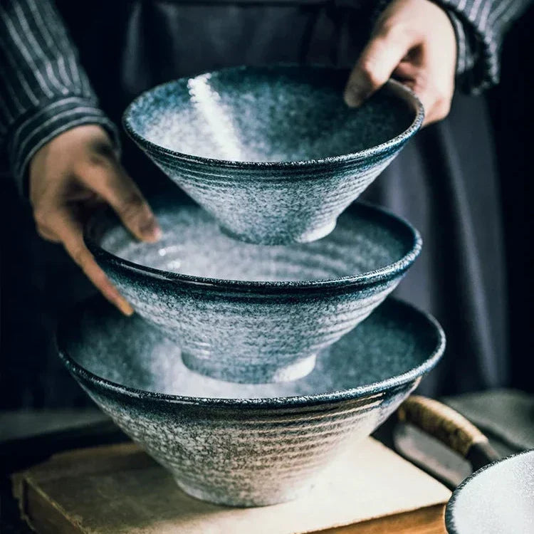 Ramen Bowl Handmade Ceramic 18 cm Dishwasher & Microwave Safe