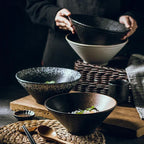 Ramen Bowl Handmade Ceramic 18 cm Dishwasher & Microwave Safe