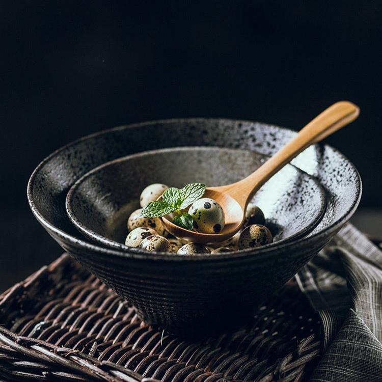 Ramen Bowl Handmade Ceramic 18 cm Dishwasher & Microwave Safe