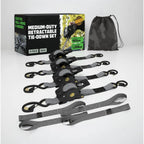 Ratchet Straps Retractable Soft Loops 20 Ft