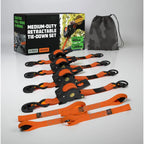Ratchet Straps Retractable Soft Loops 20 Ft