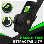 Ratchet Straps Retractable Soft Loops 20 Ft