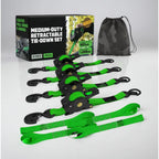 Ratchet Straps Retractable Soft Loops 20 Ft