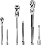 Ratchet Wrench Set 180° Flexible Heads Quick-Release